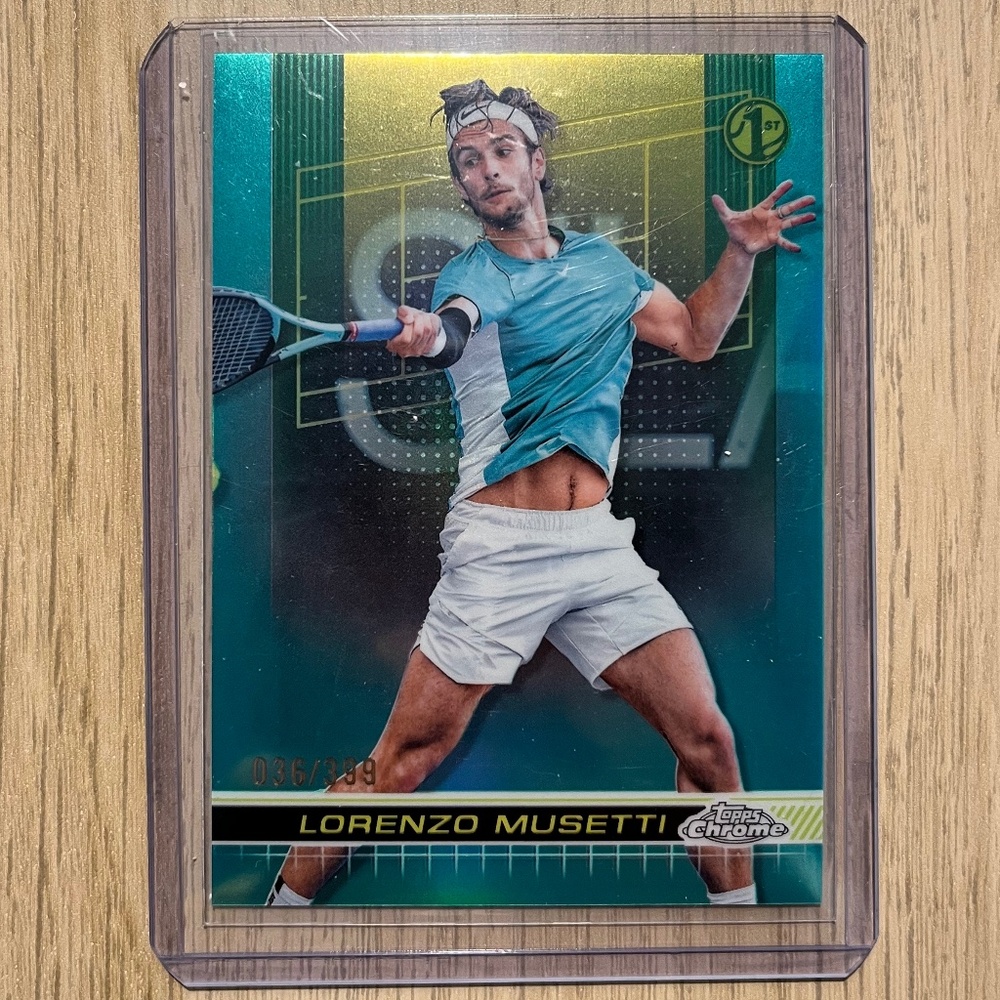 Lorenzo Musetti 2024 Tennis Topps Chrome 036/399
